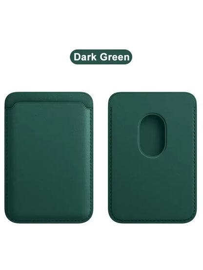 Premium Leather Wallet Case for iPhone 15 Pro Max, Compatible with MagSafe and Models 14, 13, and 12 - Card Holder with Integrated MagSafe Magnet