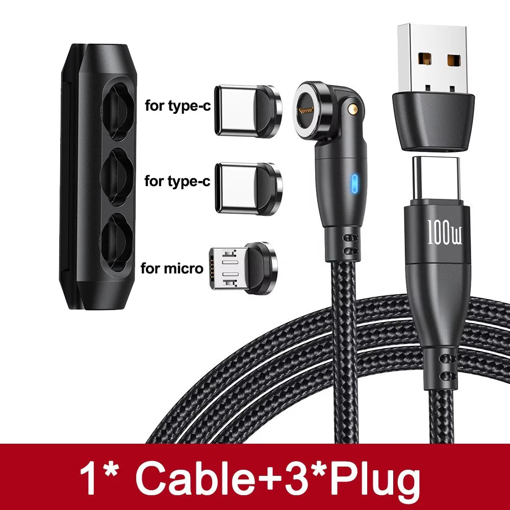 Power Up Your Devices with the 100W Magnetic USB Type C Cable! ⚡️ Fast Charging for MacBook, Samsung & iPhone! 🔌✨