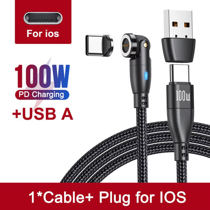 Power Up Your Devices with the 100W Magnetic USB Type C Cable! ⚡️ Fast Charging for MacBook, Samsung & iPhone! 🔌✨