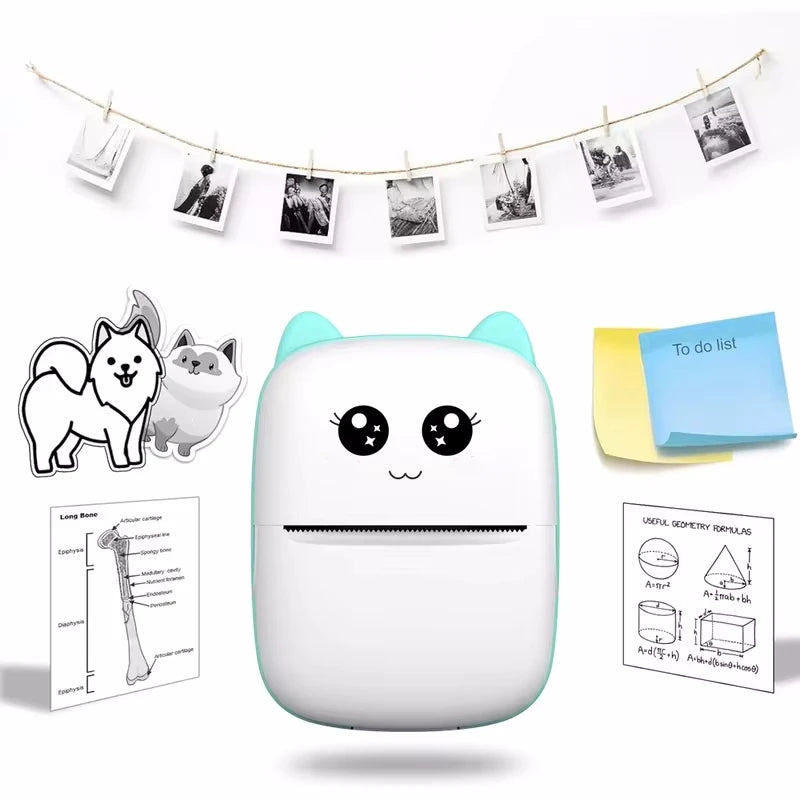 Print on the go with our Mini Cat Pocket Thermal Printer! 🐾📸 Perfect for wireless photo printing from your phone! 📱✨ #BluetoothPrinter #MiniPrinter #PhotoFun