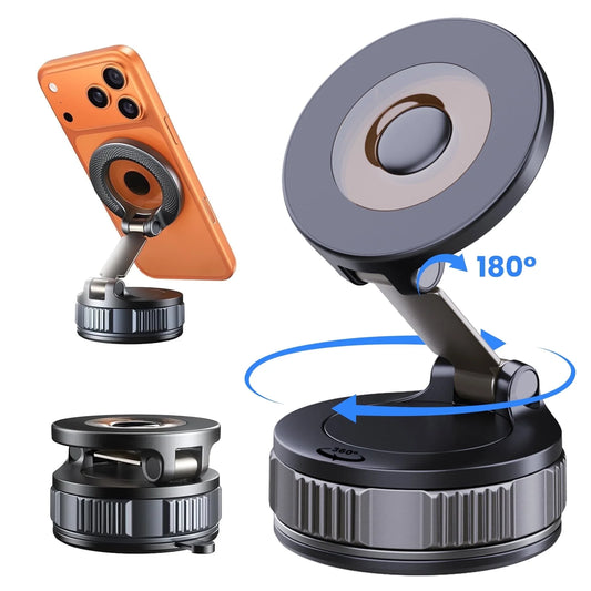 MagSafe 360° Adjustable Car Phone Mount - Compatible with iPhone 17 Pro Max, 16, 15, 14, 13, 12, and Air Plus - Essential Automotive Accessory