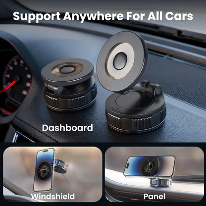 MagSafe 360° Adjustable Car Phone Mount - Compatible with iPhone 17 Pro Max, 16, 15, 14, 13, 12, and Air Plus - Essential Automotive Accessory