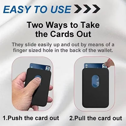 Premium Leather Wallet Case for iPhone 15 Pro Max, Compatible with MagSafe and Models 14, 13, and 12 - Card Holder with Integrated MagSafe Magnet