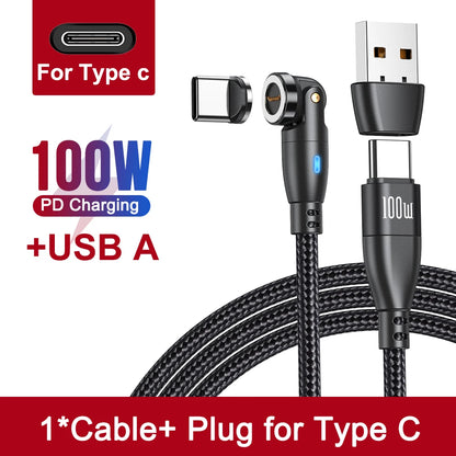 Power Up Your Devices with the 100W Magnetic USB Type C Cable! ⚡️ Fast Charging for MacBook, Samsung & iPhone! 🔌✨