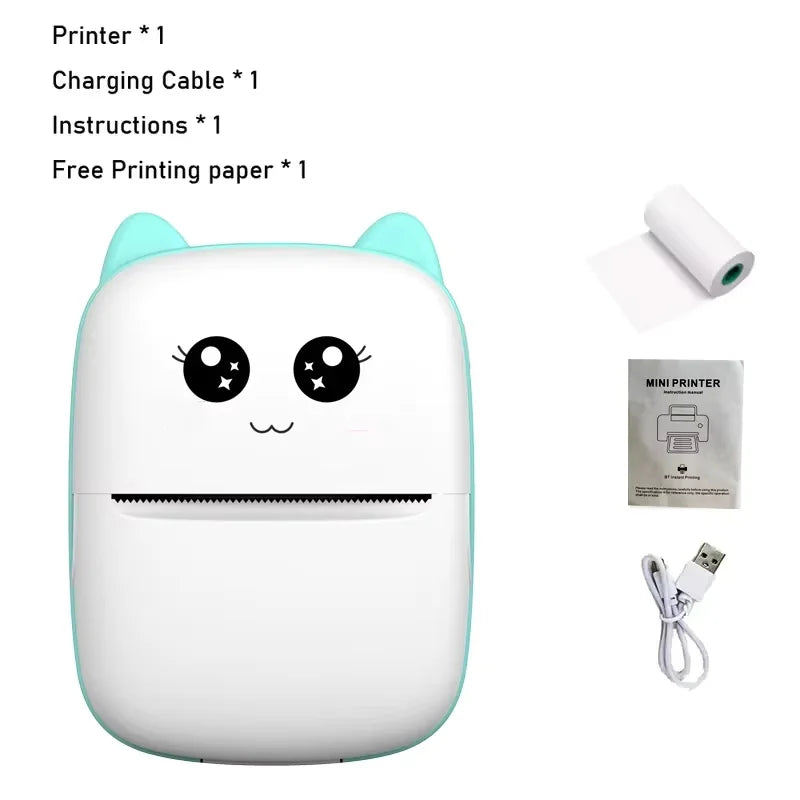 Print on the go with our Mini Cat Pocket Thermal Printer! 🐾📸 Perfect for wireless photo printing from your phone! 📱✨ #BluetoothPrinter #MiniPrinter #PhotoFun