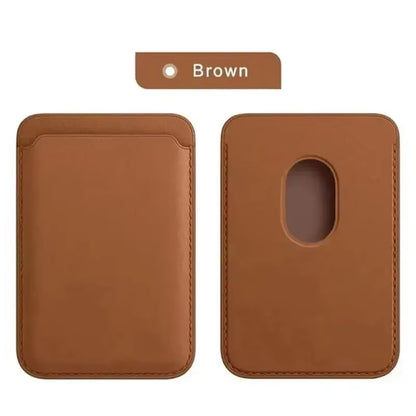Premium Leather Wallet Case for iPhone 15 Pro Max, Compatible with MagSafe and Models 14, 13, and 12 - Card Holder with Integrated MagSafe Magnet