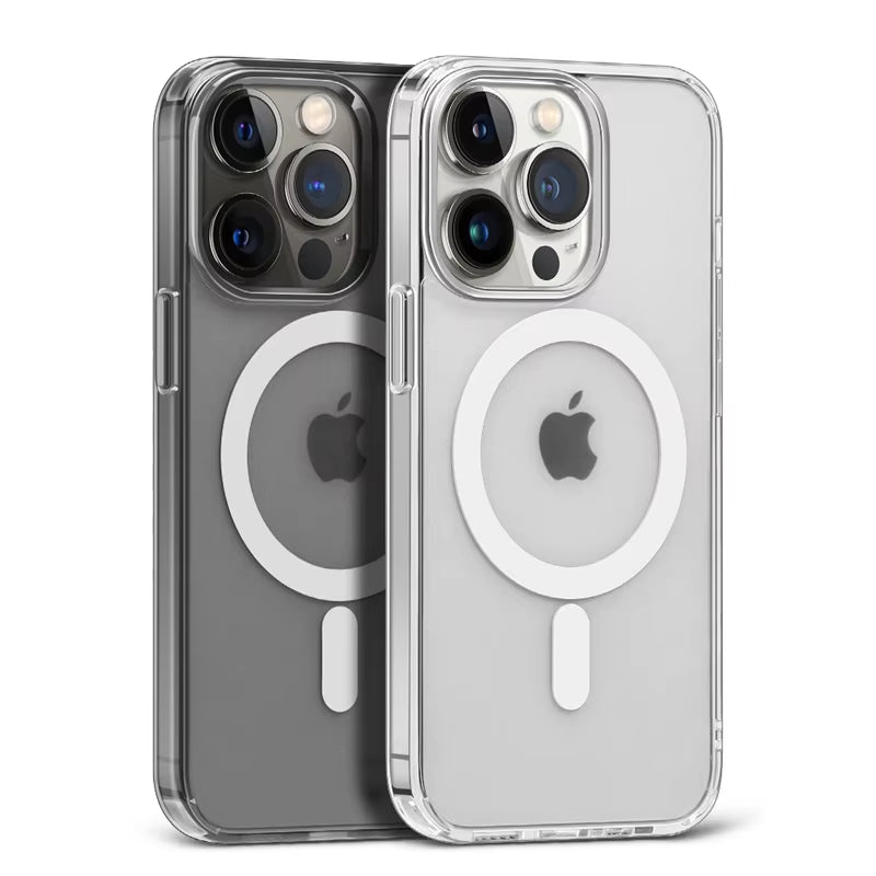 Magnetic Clear Case for Apple iPhone 11-17 Pro Max and Plus Models, Optimized for MagSafe Wireless Charging Compatibility