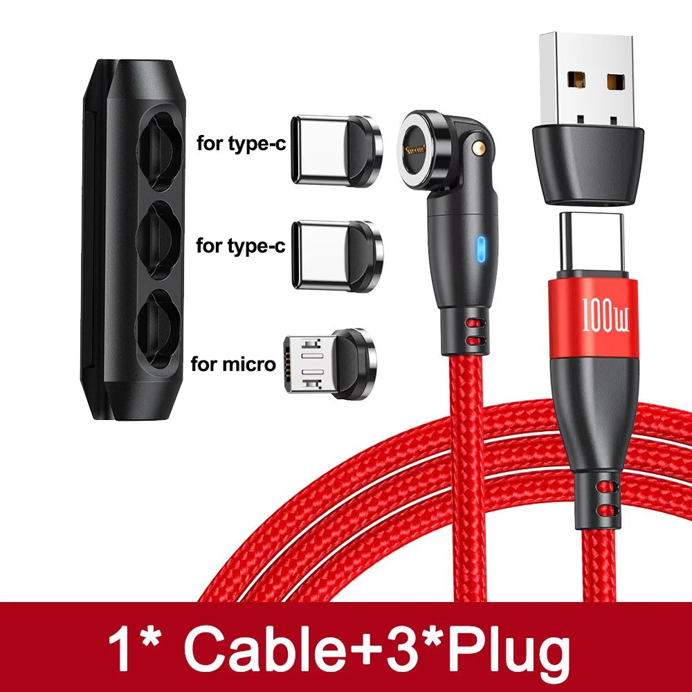 Power Up Your Devices with the 100W Magnetic USB Type C Cable! ⚡️ Fast Charging for MacBook, Samsung & iPhone! 🔌✨