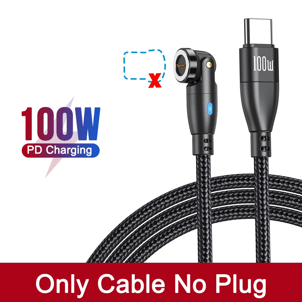 Power Up Your Devices with the 100W Magnetic USB Type C Cable! ⚡️ Fast Charging for MacBook, Samsung & iPhone! 🔌✨