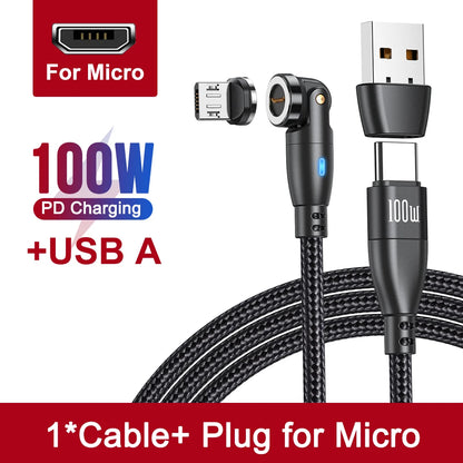 Power Up Your Devices with the 100W Magnetic USB Type C Cable! ⚡️ Fast Charging for MacBook, Samsung & iPhone! 🔌✨