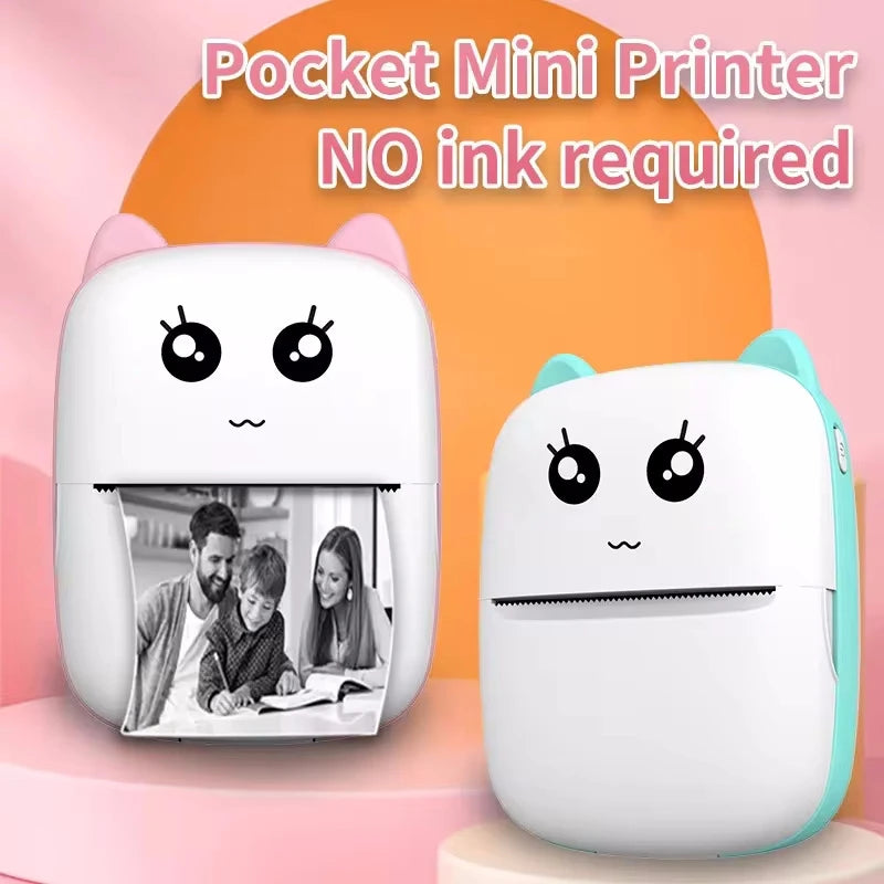 Print on the go with our Mini Cat Pocket Thermal Printer! 🐾📸 Perfect for wireless photo printing from your phone! 📱✨ #BluetoothPrinter #MiniPrinter #PhotoFun