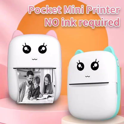 Print on the go with our Mini Cat Pocket Thermal Printer! 🐾📸 Perfect for wireless photo printing from your phone! 📱✨ #BluetoothPrinter #MiniPrinter #PhotoFun