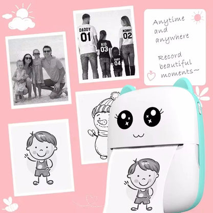 Print on the go with our Mini Cat Pocket Thermal Printer! 🐾📸 Perfect for wireless photo printing from your phone! 📱✨ #BluetoothPrinter #MiniPrinter #PhotoFun