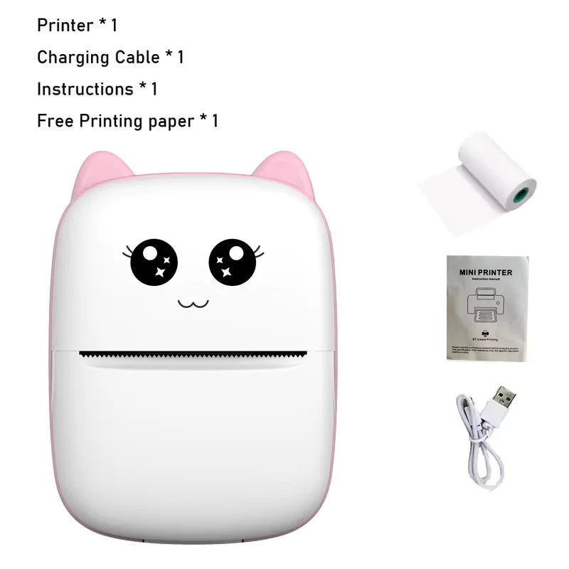 Print on the go with our Mini Cat Pocket Thermal Printer! 🐾📸 Perfect for wireless photo printing from your phone! 📱✨ #BluetoothPrinter #MiniPrinter #PhotoFun