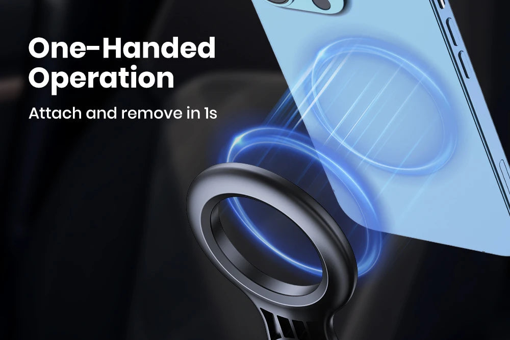 TOPK Magnetic Car Phone Mount - Air Vent Holder with Enhanced Magnet for iPhone Devices