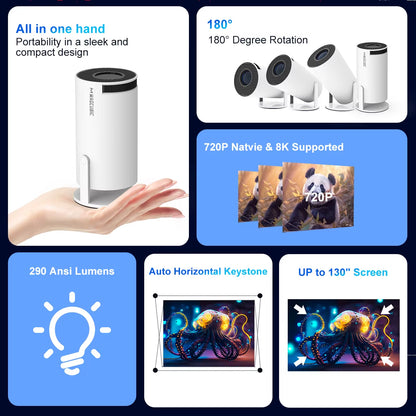 Elevate Your Movie Nights with the HY300 Pro 8K Projector - Perfect for Home & Outdoor Cinema! 🎥✨ #HomeTheater #Projector #MovieNight